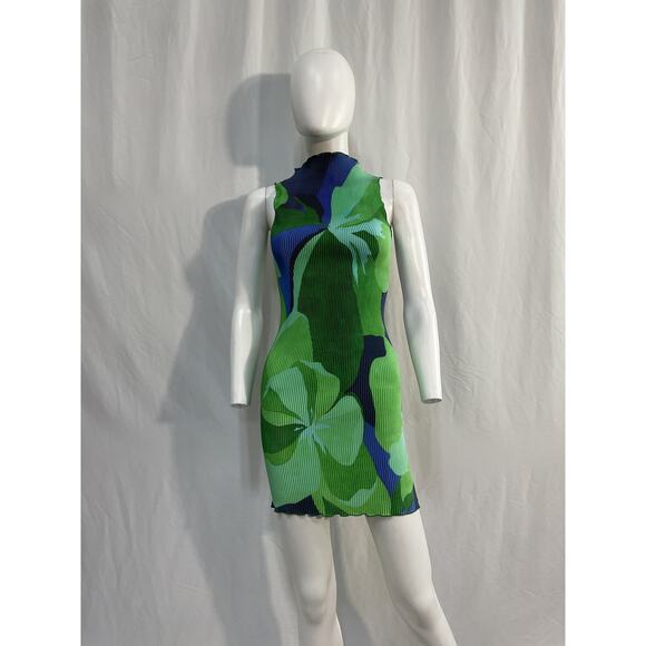 L'Idee 'Gisele' Green Polyester Mini Dress Size 6 - Picture 2 of 5